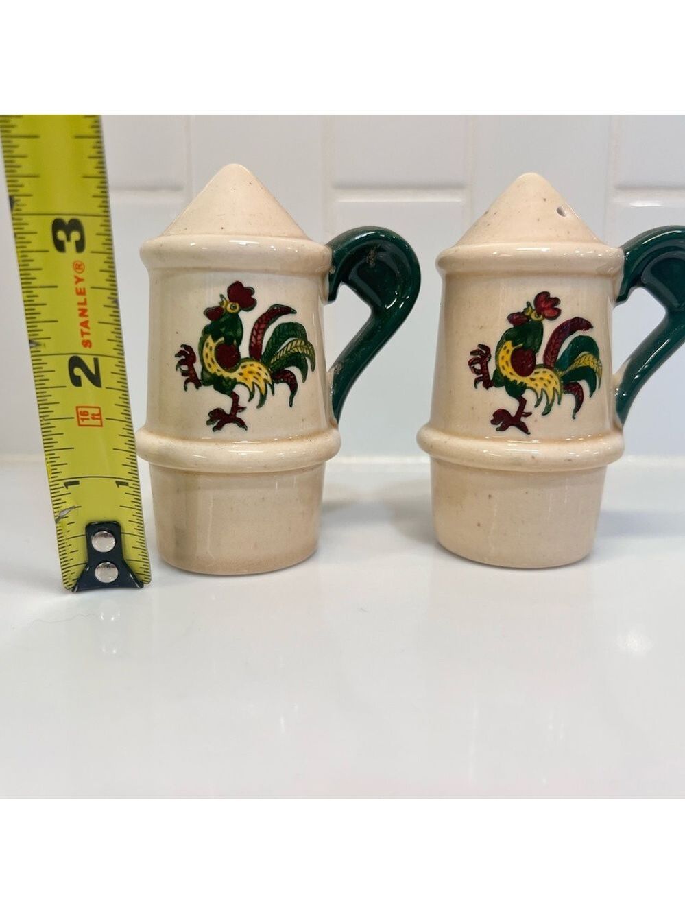 Vintage Metlox Poppytrail California Provincial Rooster Salt and Pepper Shakers